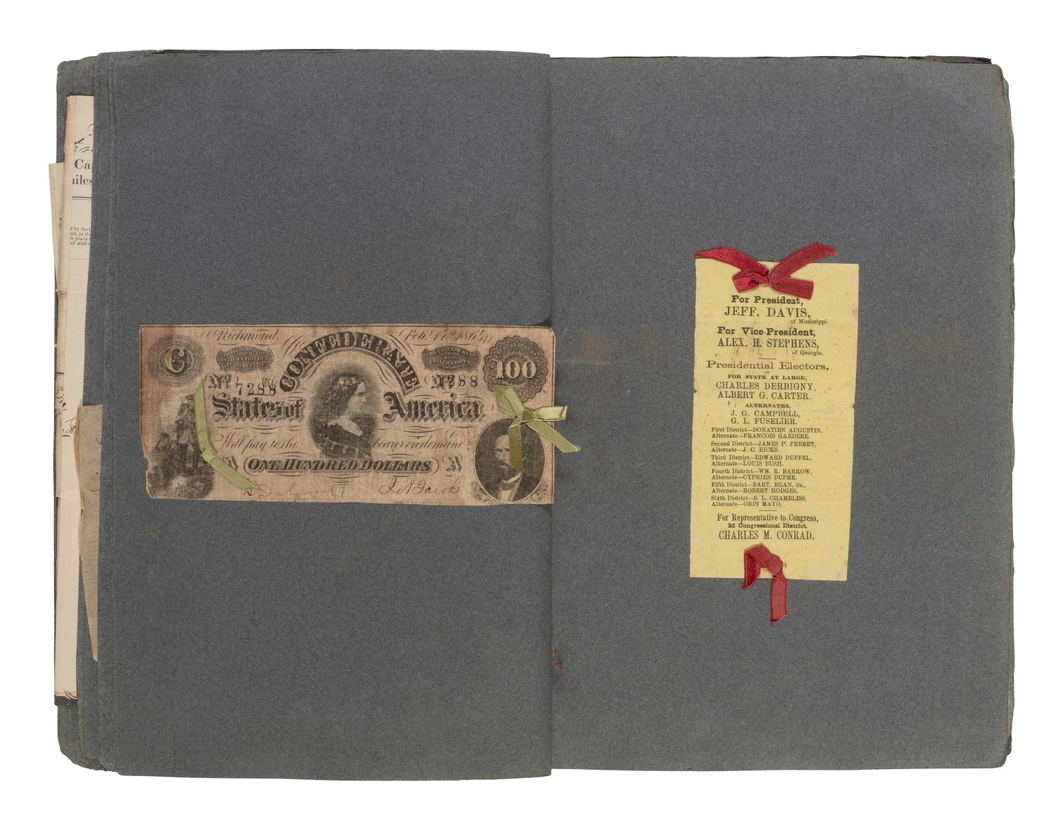 [CIVIL WAR]. Scrapbook related to the service of Major James R. Newell, 8th New Hampshire Volunteers, incl. scarce issue of Natchitoches Union. Extra. [ With: ] Scrapbooks compiled by his widow while serving as a missionary to Turkey in the 1880s.