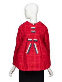 Thom Browne, Sculptural Red Tweed Jacket