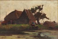 James MacDonald Barnsley, (Canadian, 1861-1929), Cottage by the River