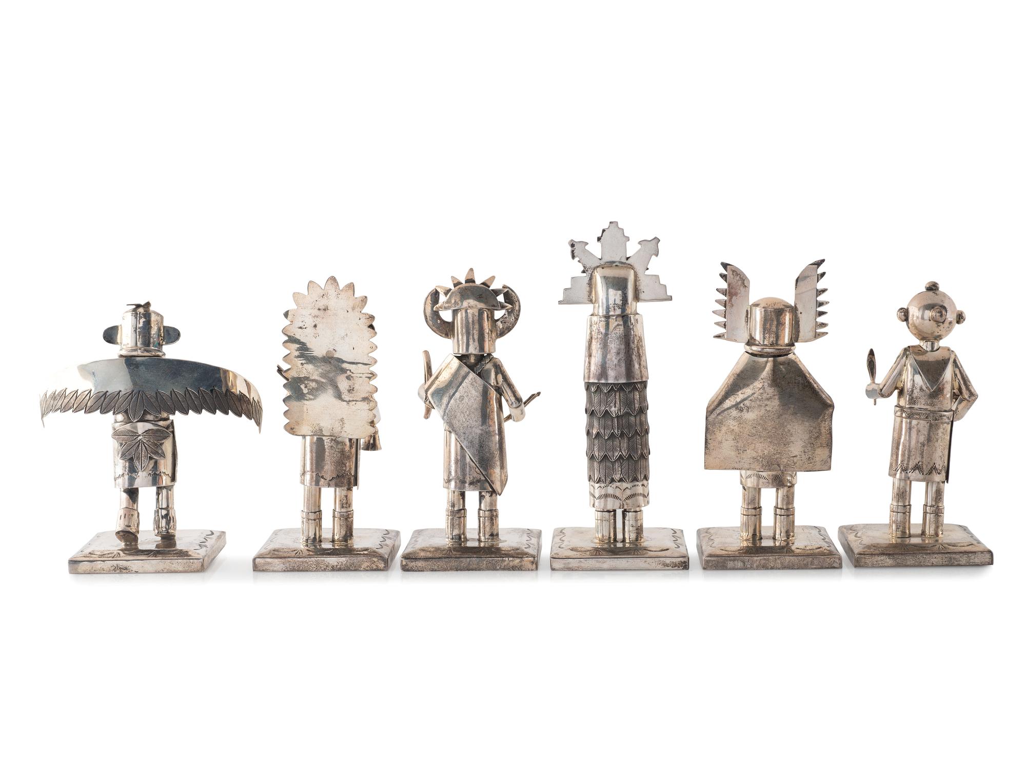 Group of Sterling Silver Katsina Figures