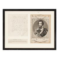 [British Isles] Devereaux, Robert. Autograph letter, signed
