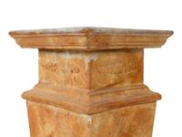 A Group of Six Cast Stone Pedestals
