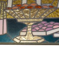 A "Glacier" Stained Glass Window 59" W x .5" D x31.5" H — France, 20th Century