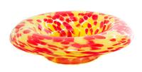 A Czechoslovakian Glass Center Bowl Diameter 11 1/2 inches.