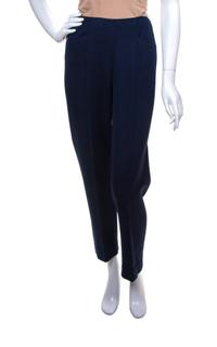 A Missoni Navy Wool Ribbed Pant, Size 42.