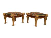 A Pair of Marge Carson Cheetah Benches — 20TH CENTURY