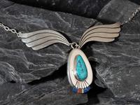 Contemporary Navajo Necklace, with Inlay
