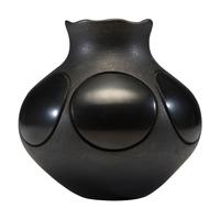 Micaeous Blackware Pottery Jar