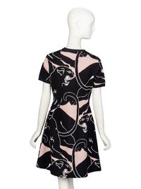 VALENTINO, KNIT PANTHER DRESS