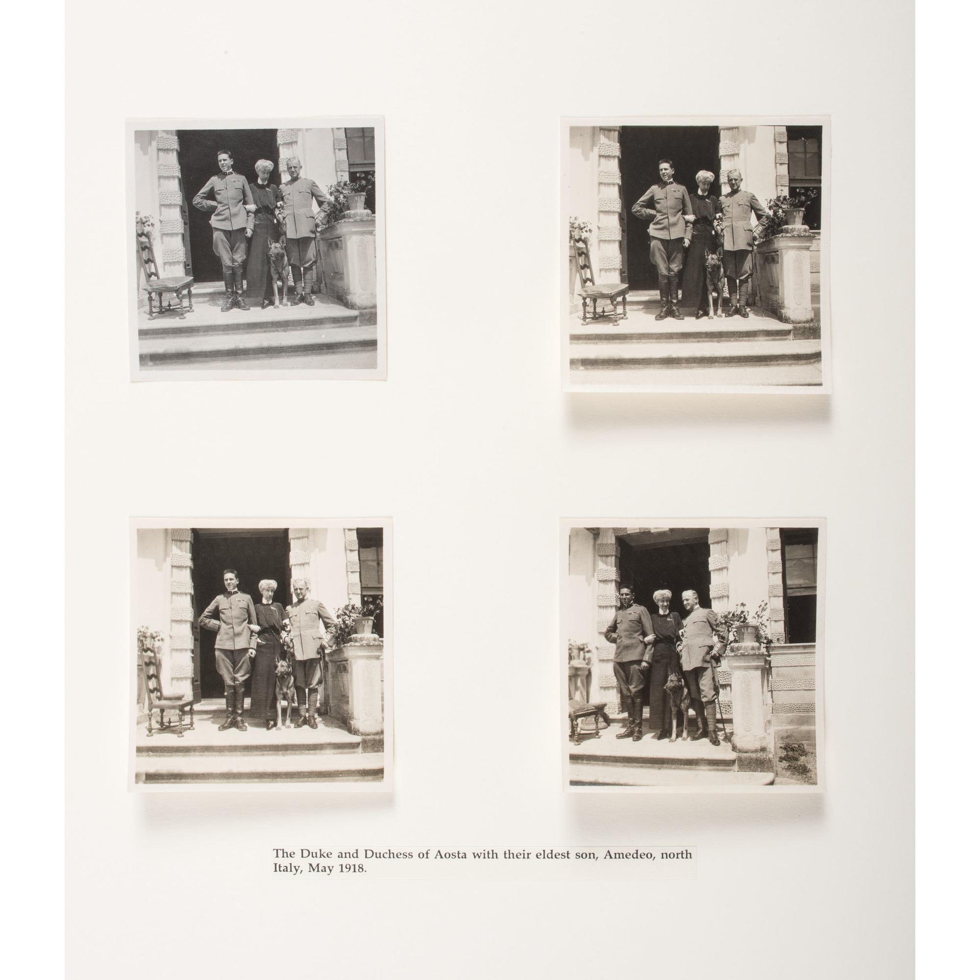 Prince of Wales Tour of Italy, 1918, Collection of 18 Photographs, Plus