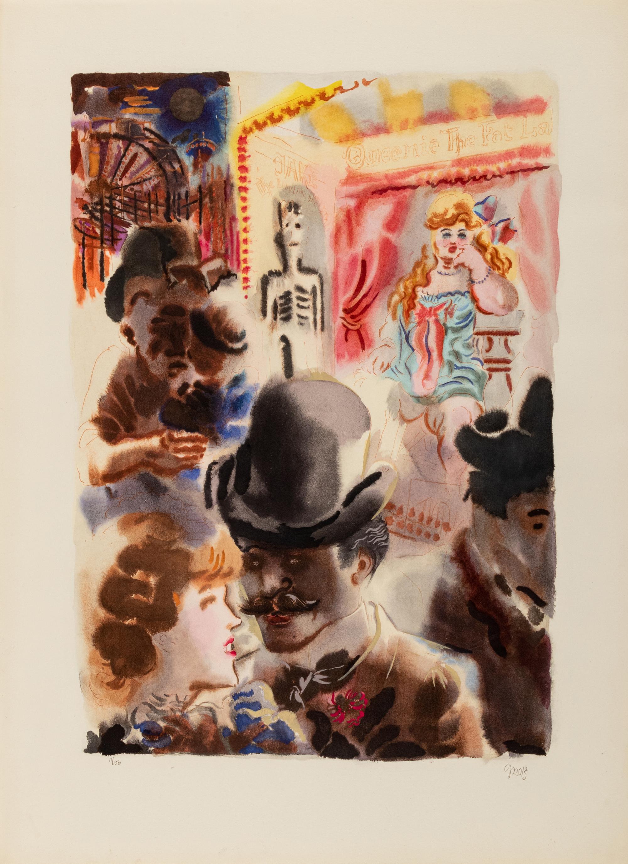 Bagdad-on-the-Subway: A Portfolio of Six Signed Water-Colors Depicting O'Henry's New York