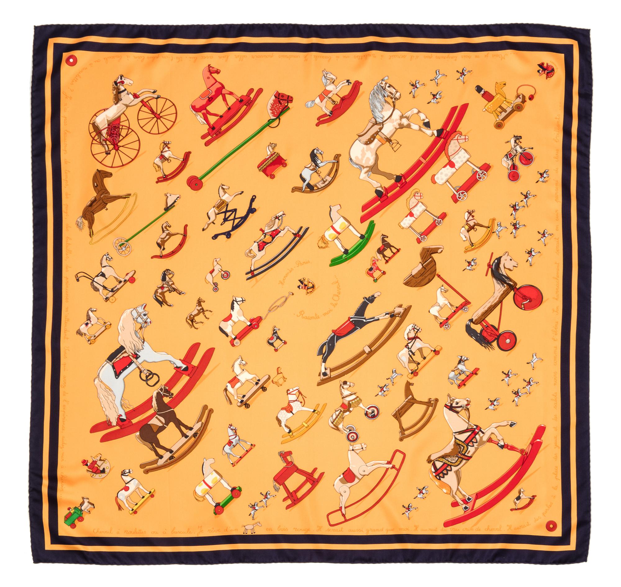 An Hermes 90cm Silk Scarf, 36"x36".
