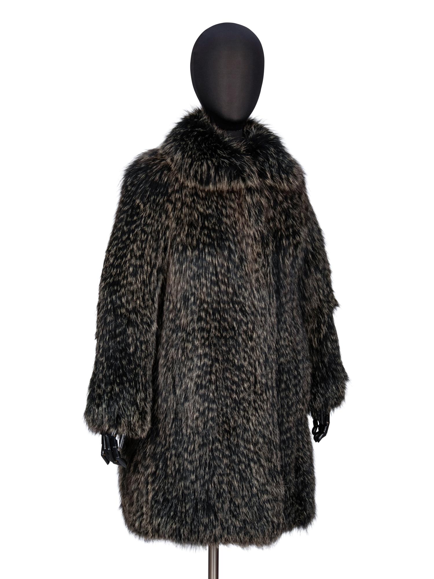 CASSIN, KNITTED FOX FUR COAT