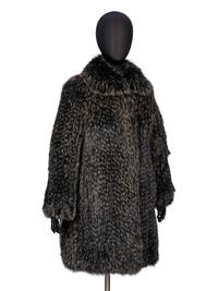 CASSIN, KNITTED FOX FUR COAT