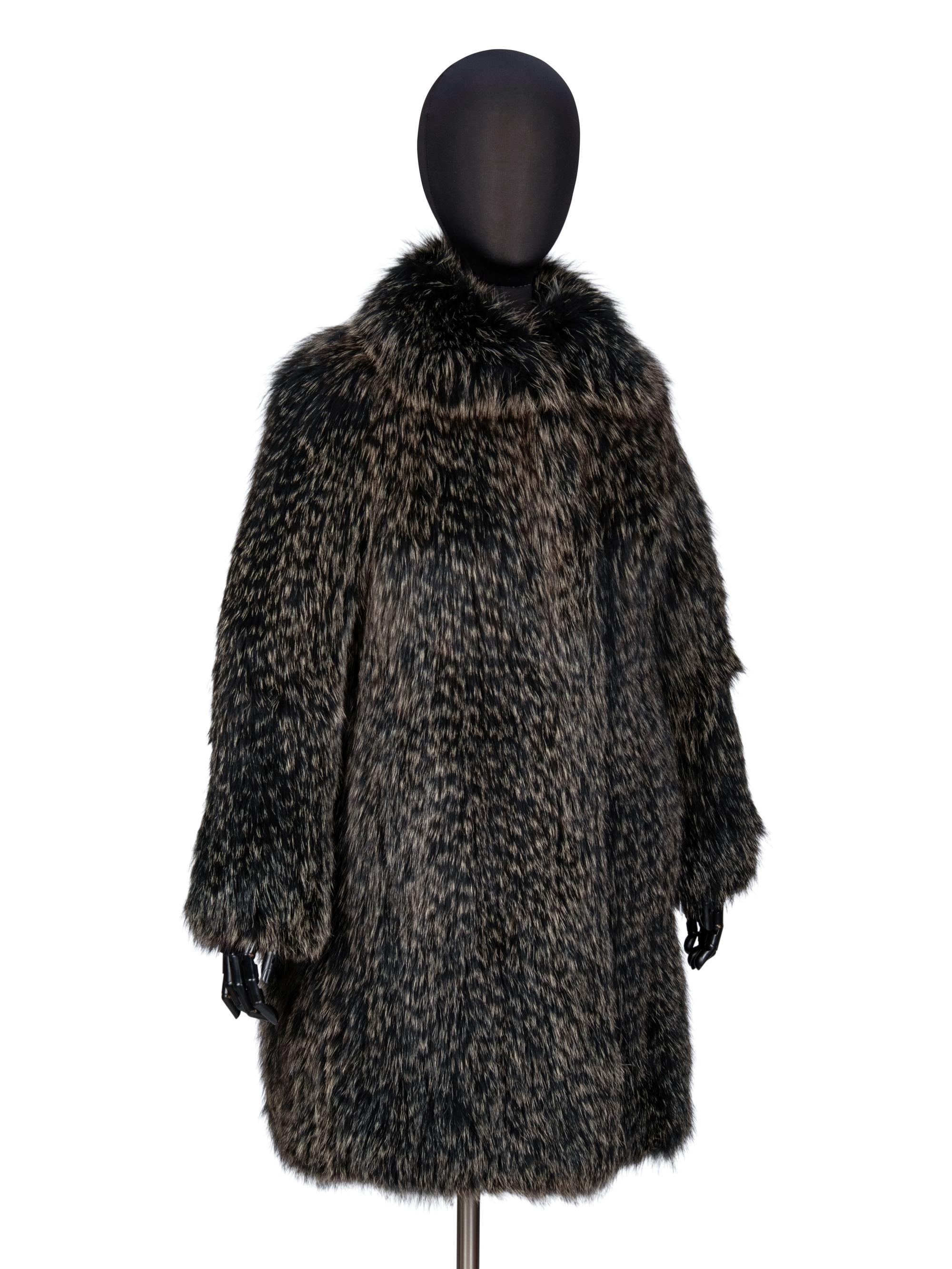 CASSIN, KNITTED FOX FUR COAT