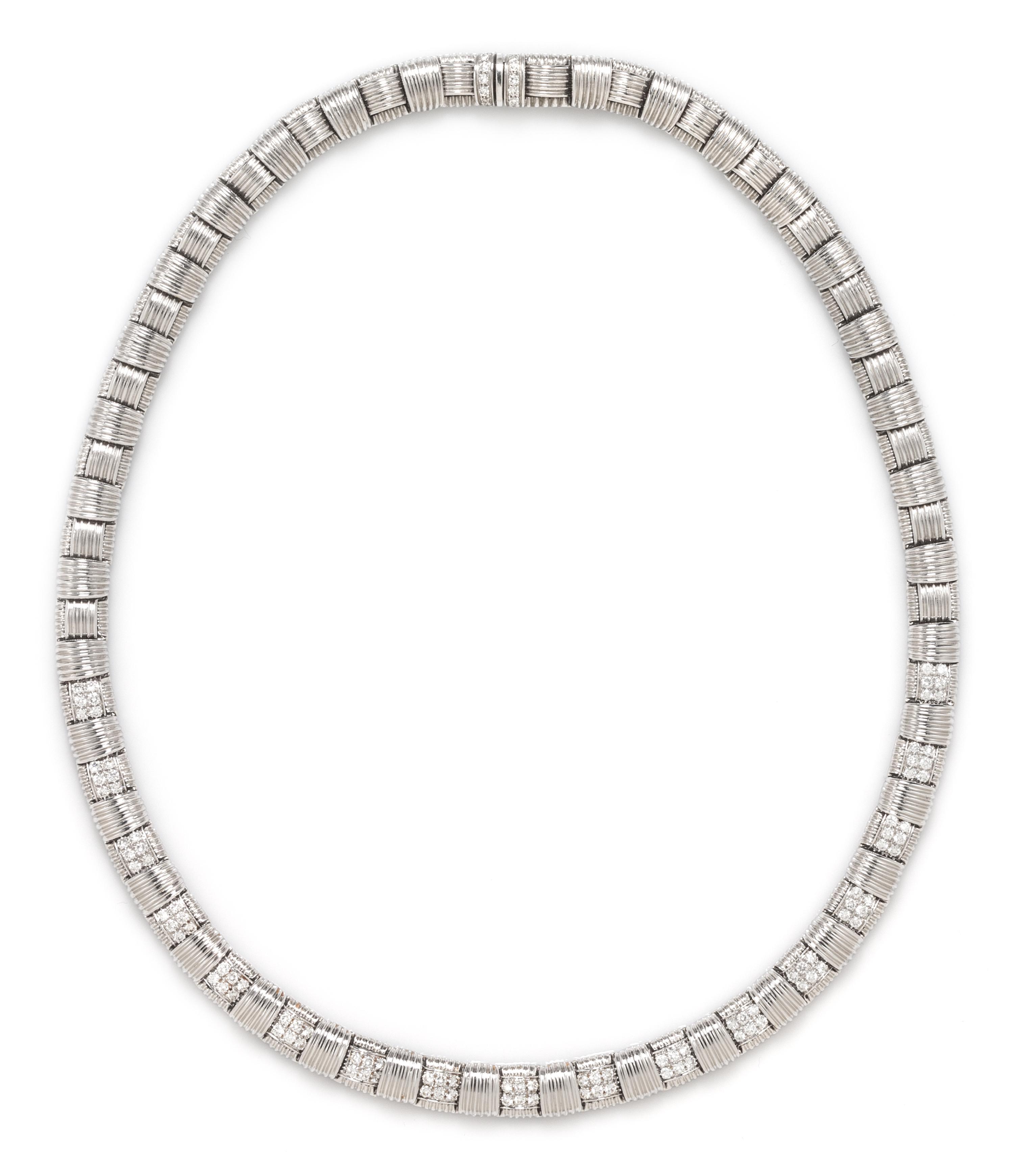 An 18 Karat White Gold and Diamond 'Appassionata' Necklace, Roberto Coin, 50.65 dwts.