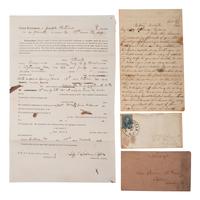 [CIVIL WAR]. Virginia war-date documents and covers incl. Confederate parole from Ashby's Cavalry.