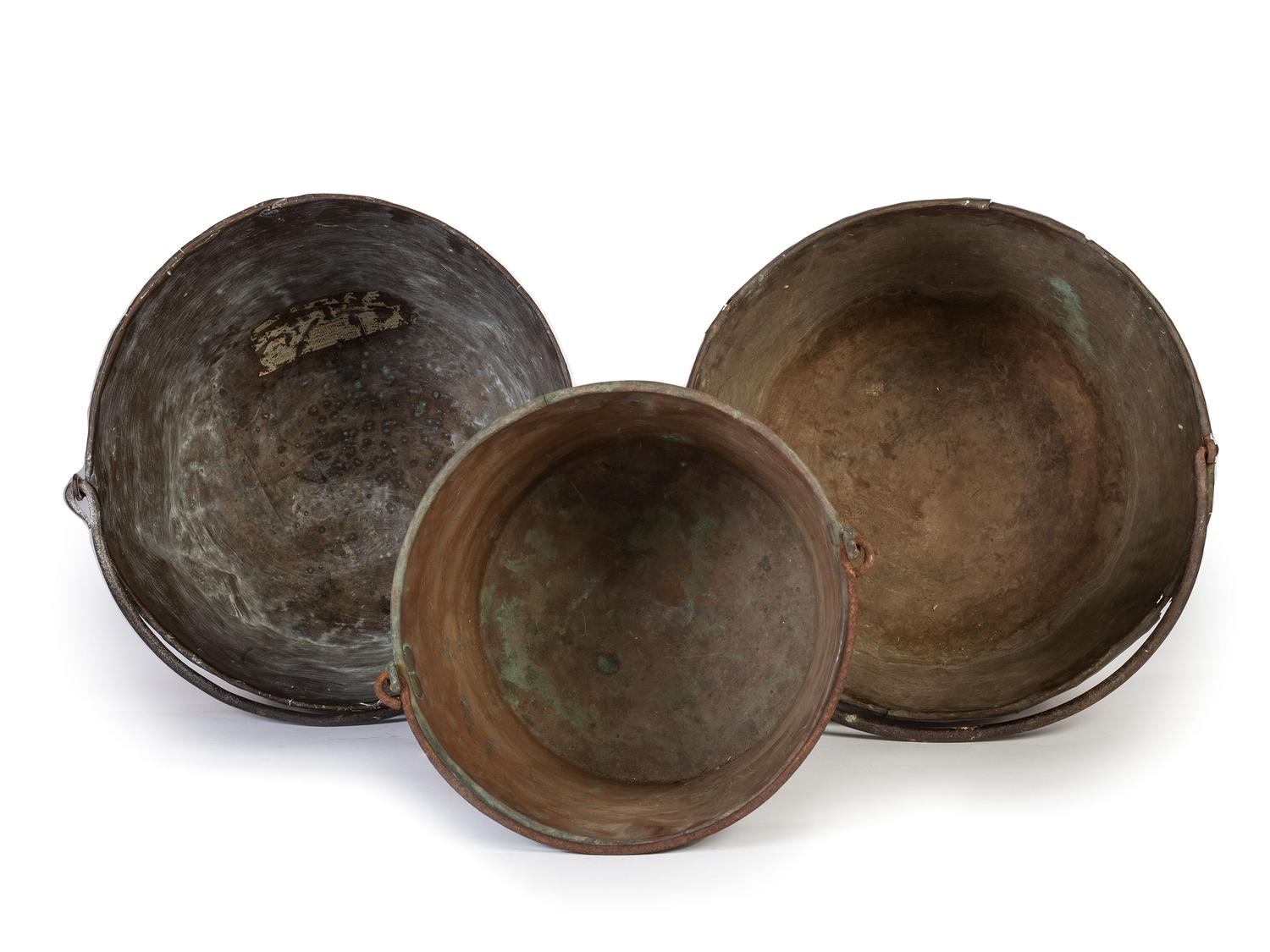 Hudson Bay Brass and Copper Trade Kettles