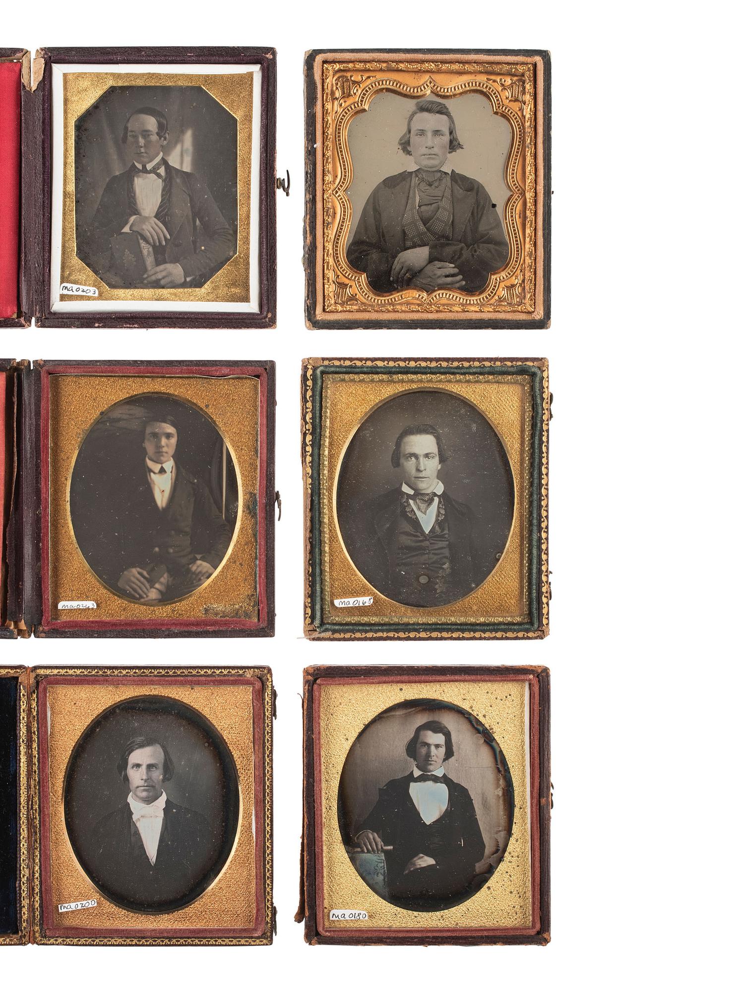 [EARLY PHOTOGRAPHY]. 22 assorted images of boys and fresh-faced young men.