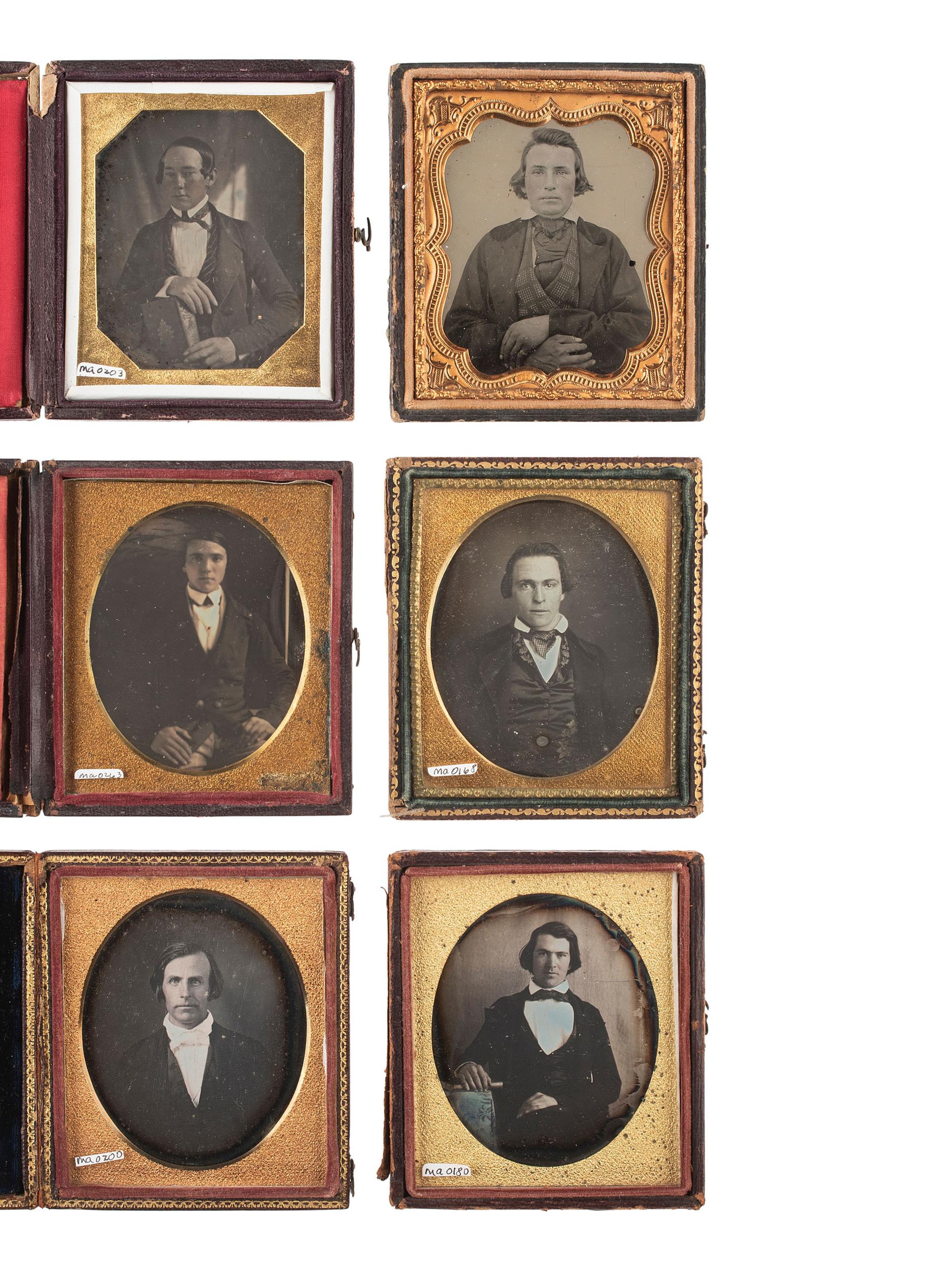 [EARLY PHOTOGRAPHY]. 22 assorted images of boys and fresh-faced young men.
