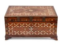 An Anglo-Indian Bone Inlaid Work Box