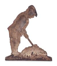 Two Painted Cast Iron 'Golfer' Door Stops