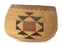 Northern California Polychrome Basket