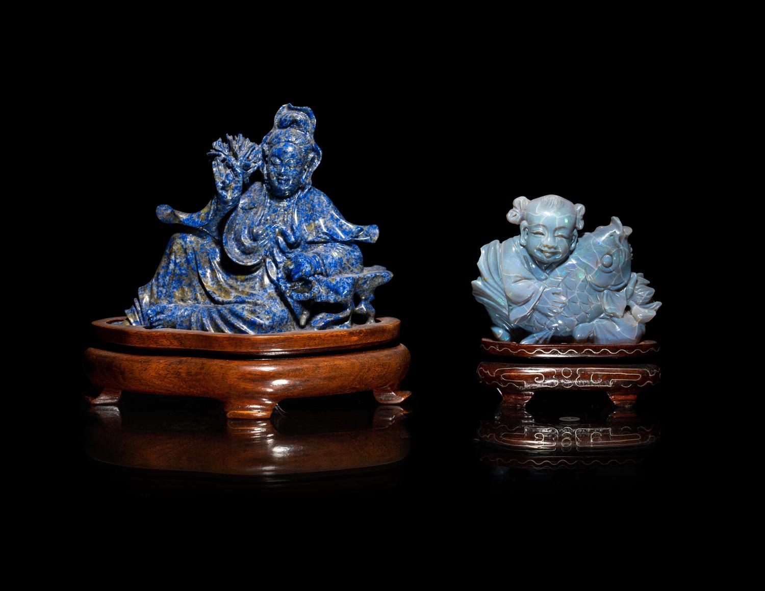 Two Chinese Hardstone Carvings