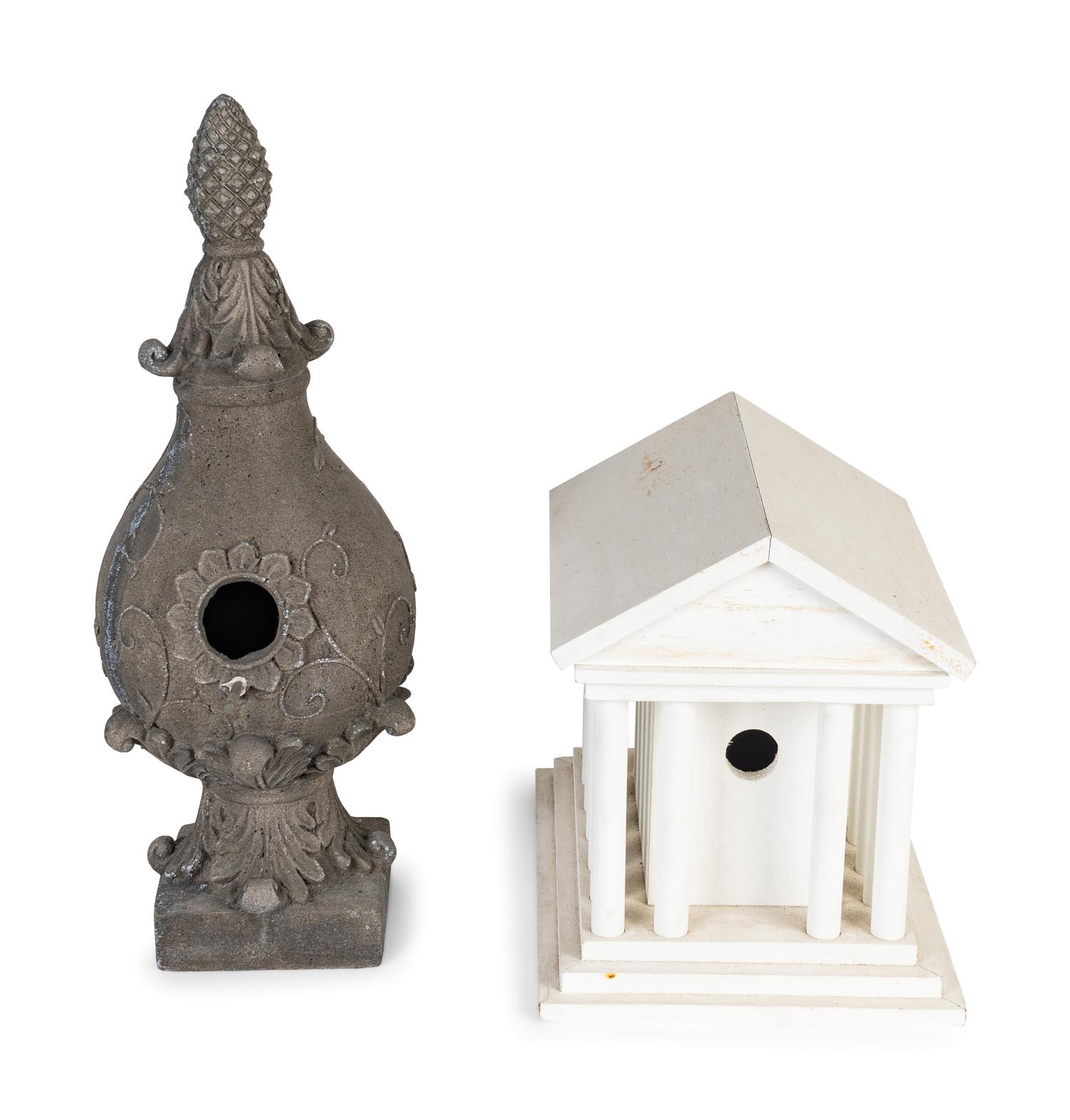 Two Decorative Bird Houses — 20TH CENTURY