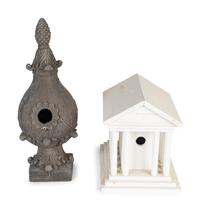 Two Decorative Bird Houses — 20TH CENTURY