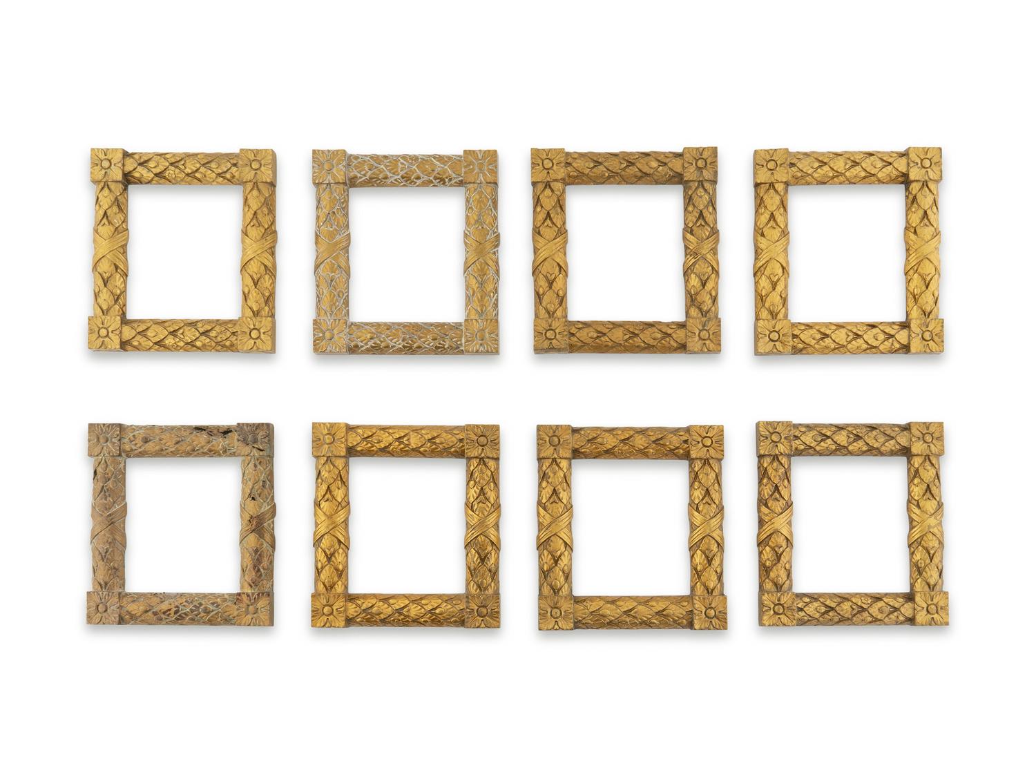 Eight Gilt Bronze Wall Frames — LATE 19TH/EARLY 20TH CENTURY
