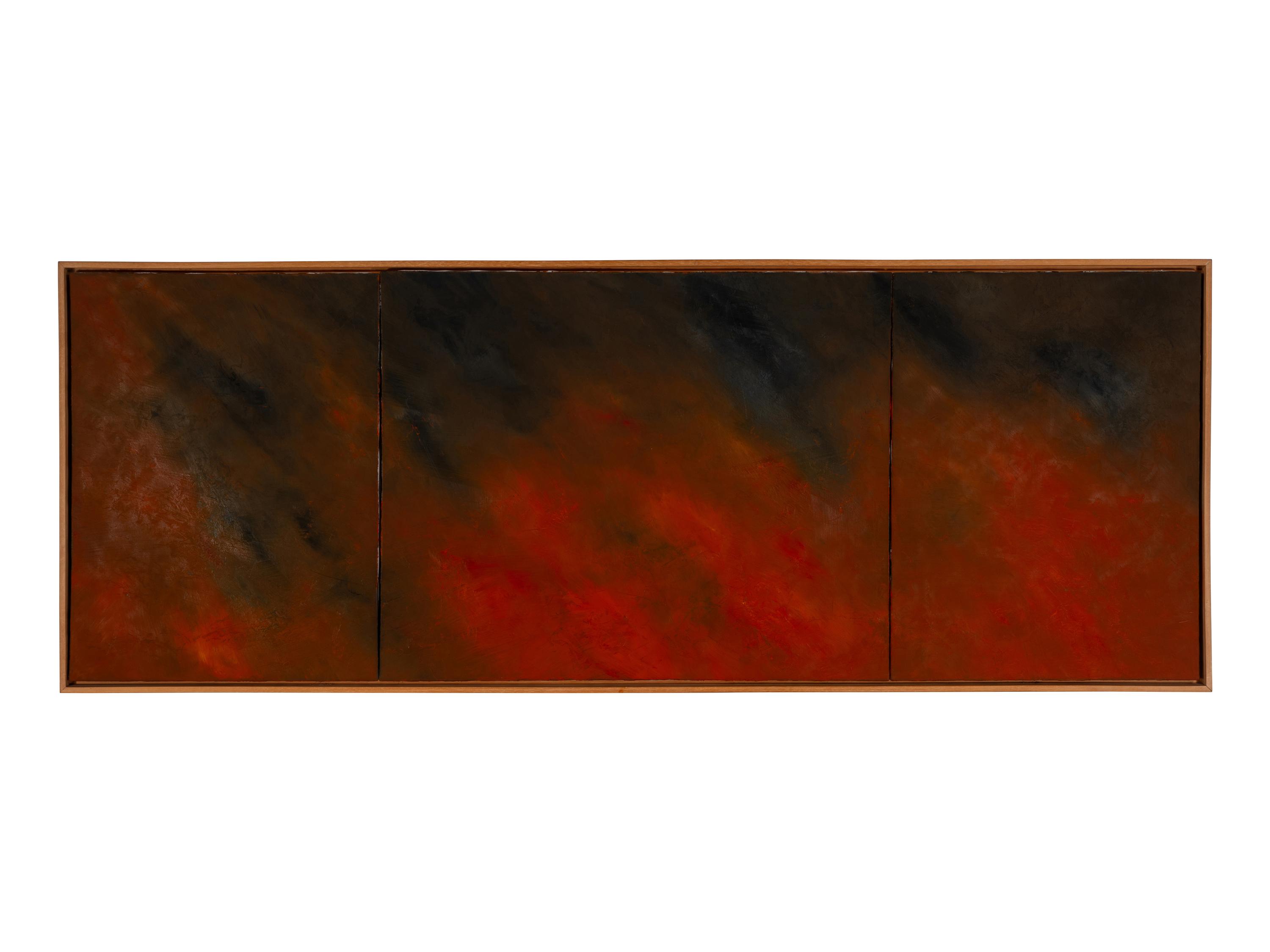 Forest Fire Painting #75, c. 1984 (triptych)