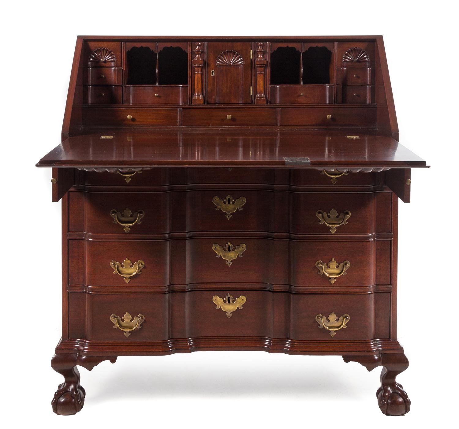 A Chippendale Mahogany Slant-Front Desk — CIRCA 1800