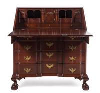 A Chippendale Mahogany Slant-Front Desk — CIRCA 1800