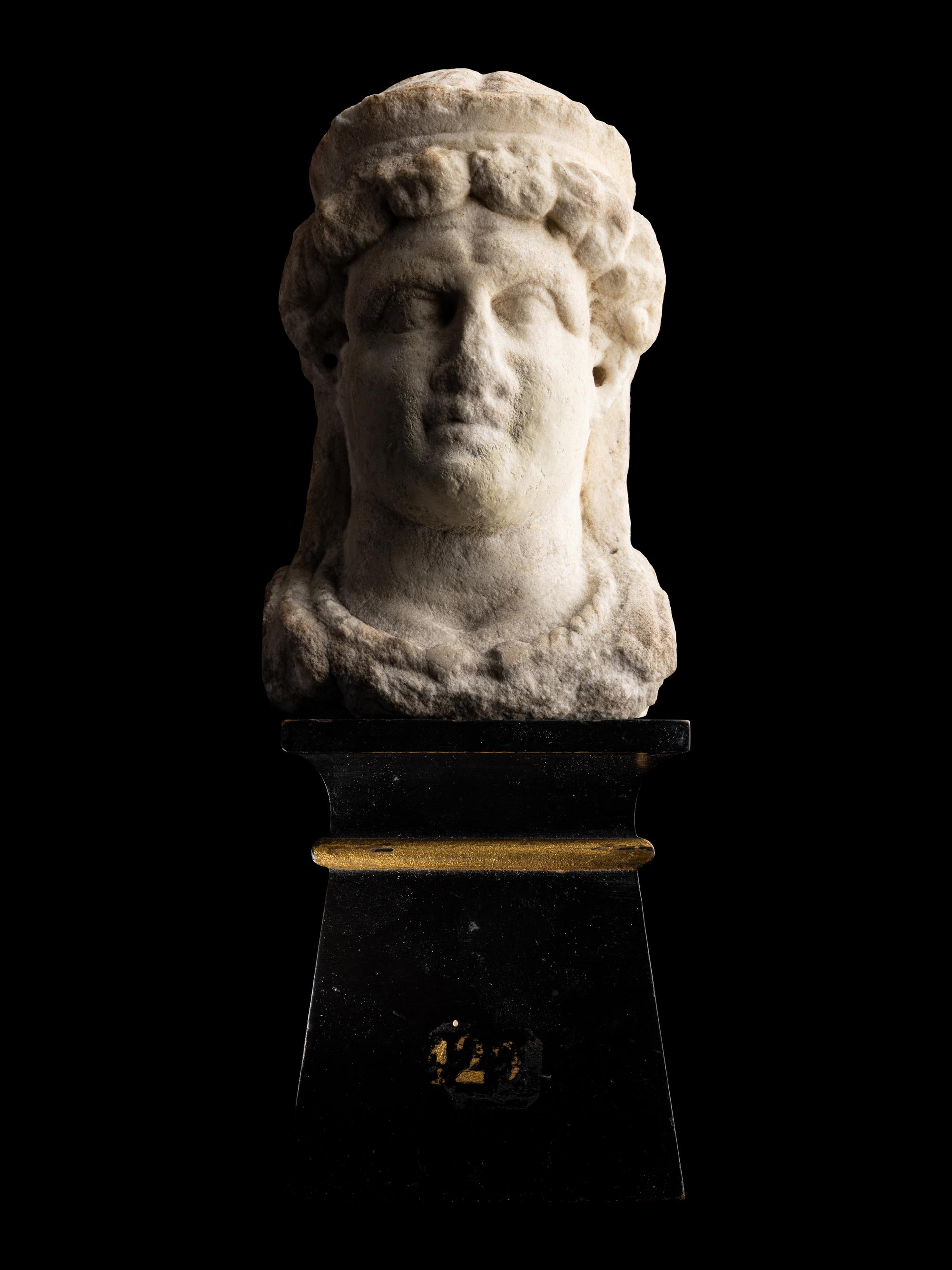 A Roman Marble Portrait Bust of a Woman