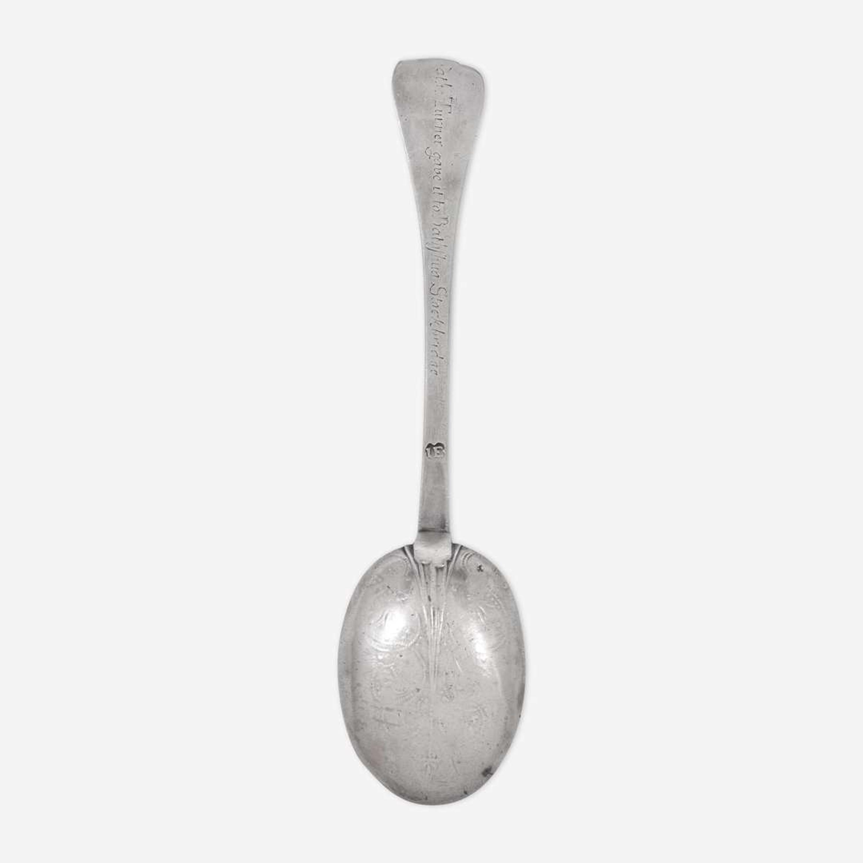 A silver tablespoon John Edwards (1671-1746), Boston, MA, circa 1700