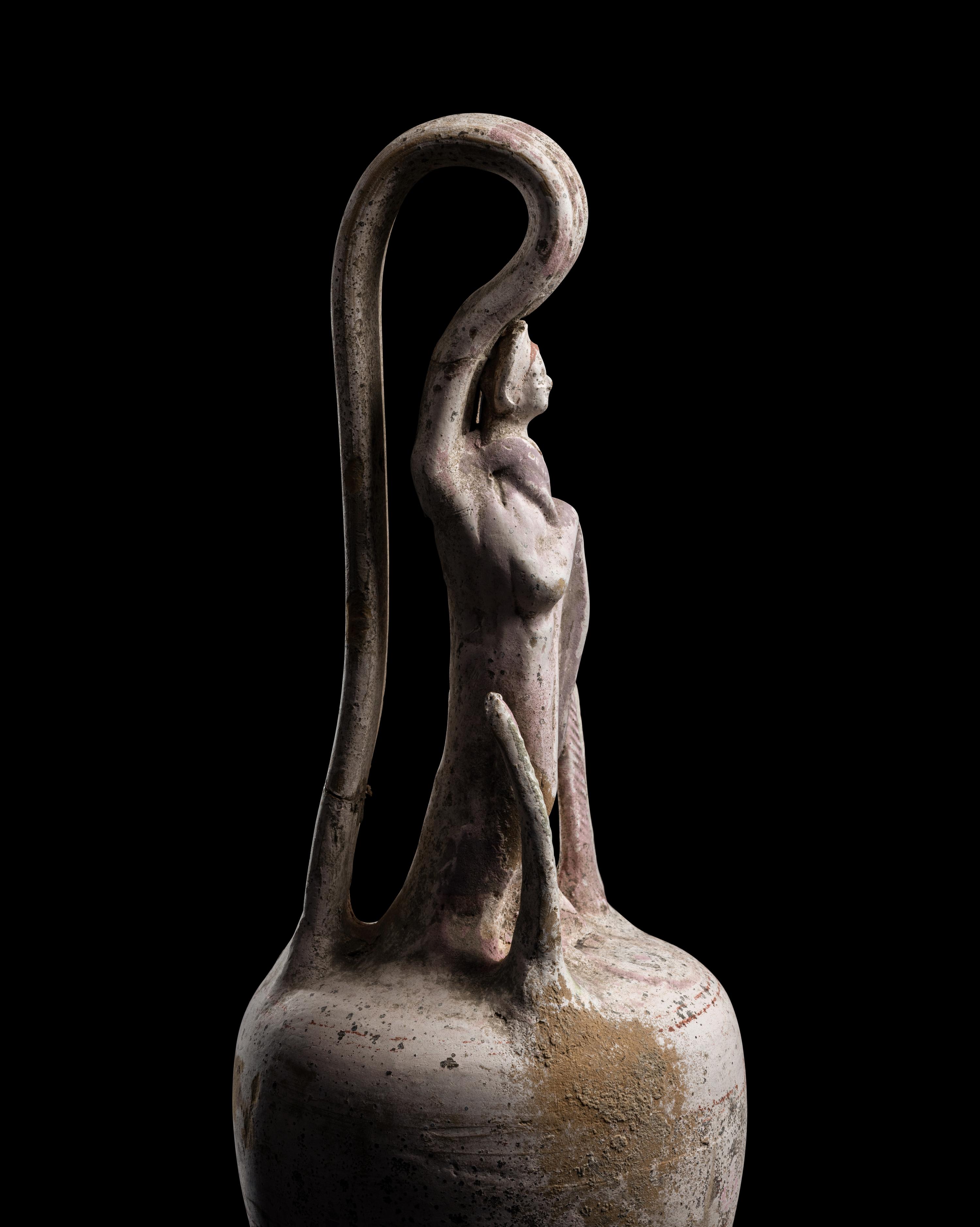 A Canosan Painted Pottery Oinochoe