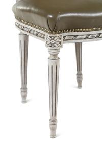A Set of Six Louis XVI Style Painted Dining Chairs
