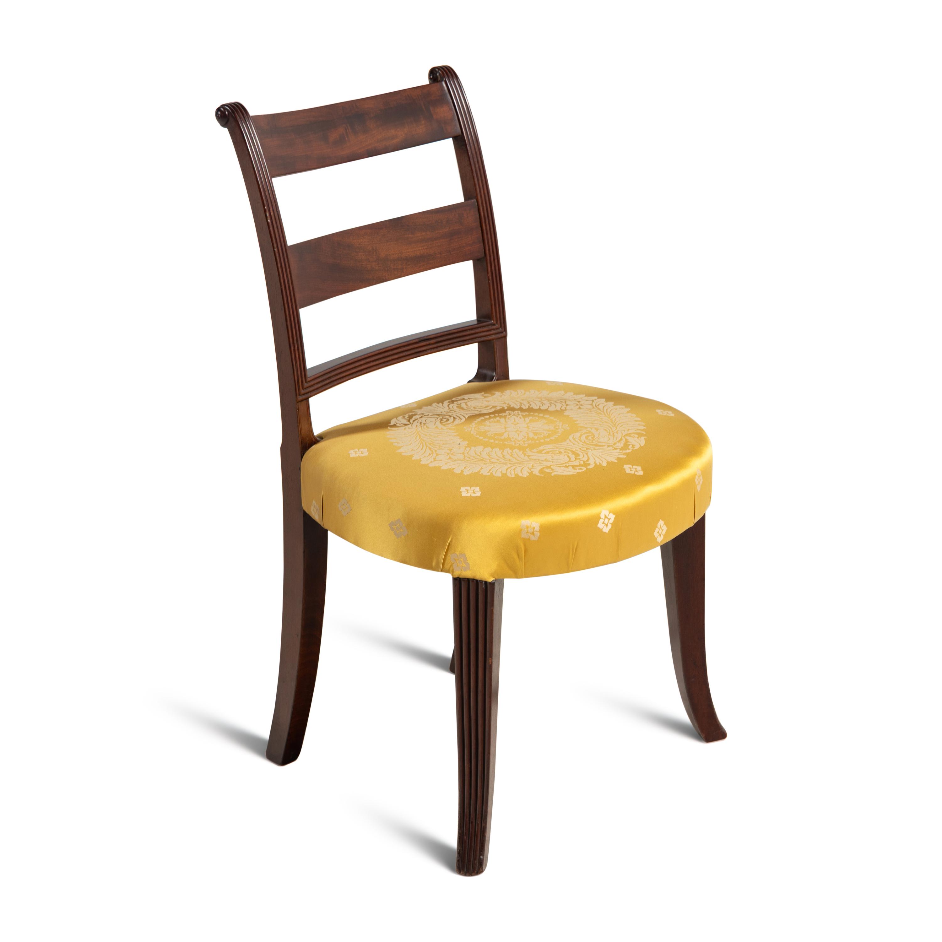 A Set of Three Federal Style Mahogany Side Chairs
