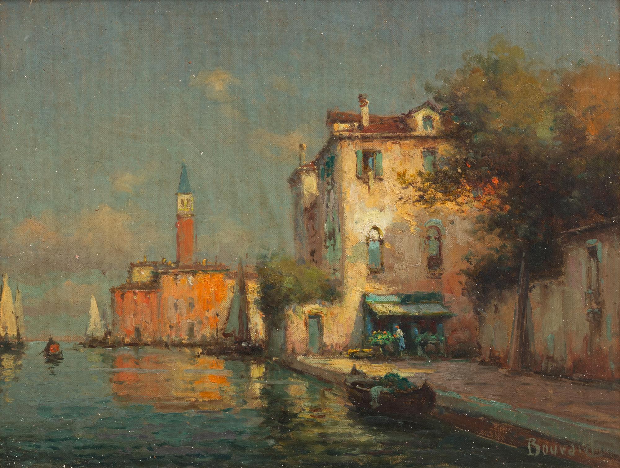 Antoine Bouvard (French, 1913-1972) — A Pair of Venetian Scenes