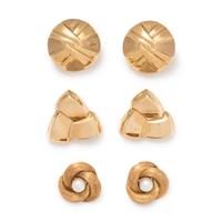 COLLECTION OF YELLOW GOLD EARRINGS