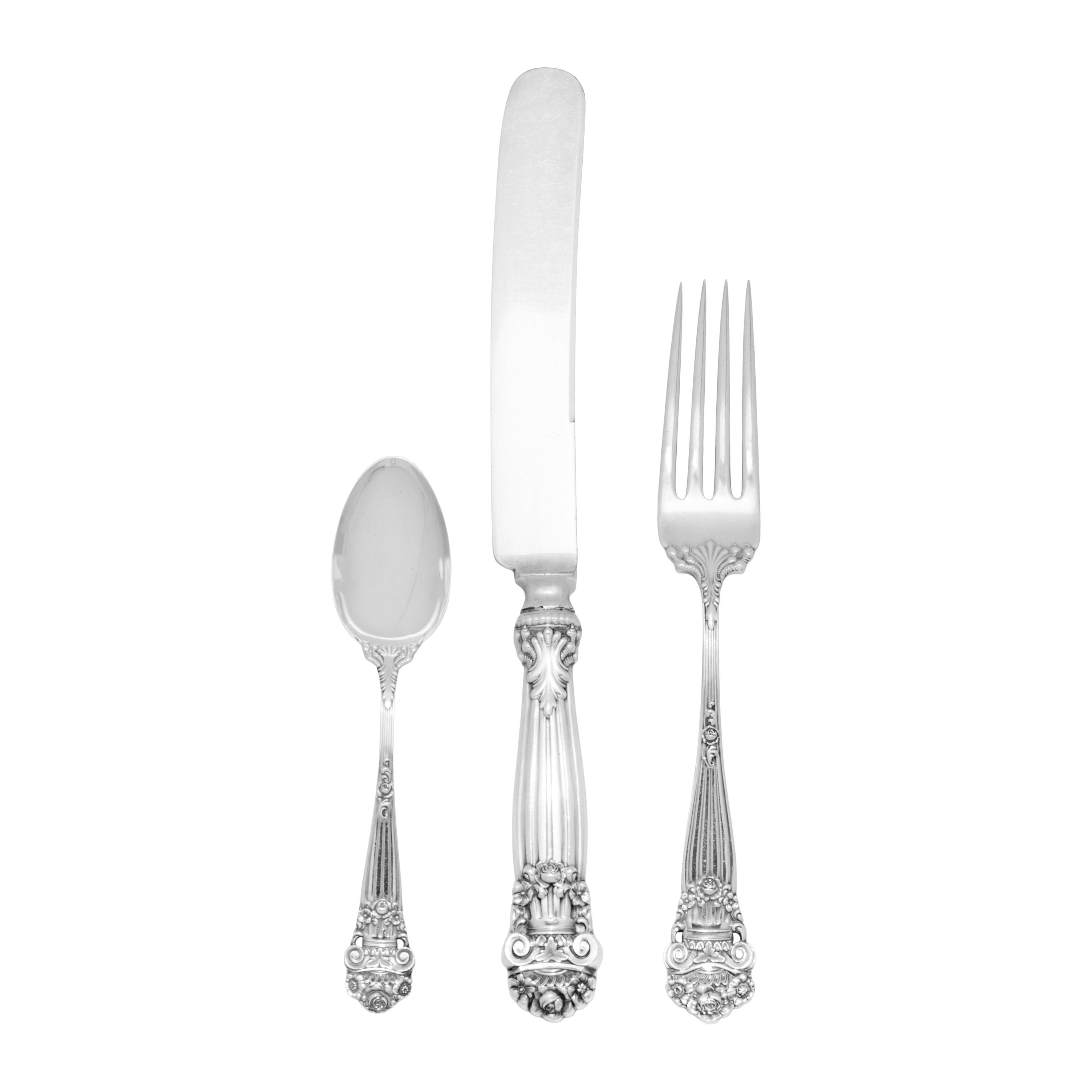 An American Silver Flatware Service