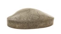 A Japanese Parcel Gilt Pewter Clam-Shaped Box 18TH/19TH CENTURY Width 11 x diameter 8 3/4 x height 3 inches. — 18TH/19TH CENTURY