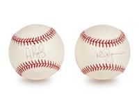 A Group of Mark McGwire and Albert Pujols Signed Autograph Baseballs (Beckett Authentication Services BAS Certified)