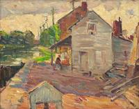 Study for Lock Keeper's House, New Hope , 1925