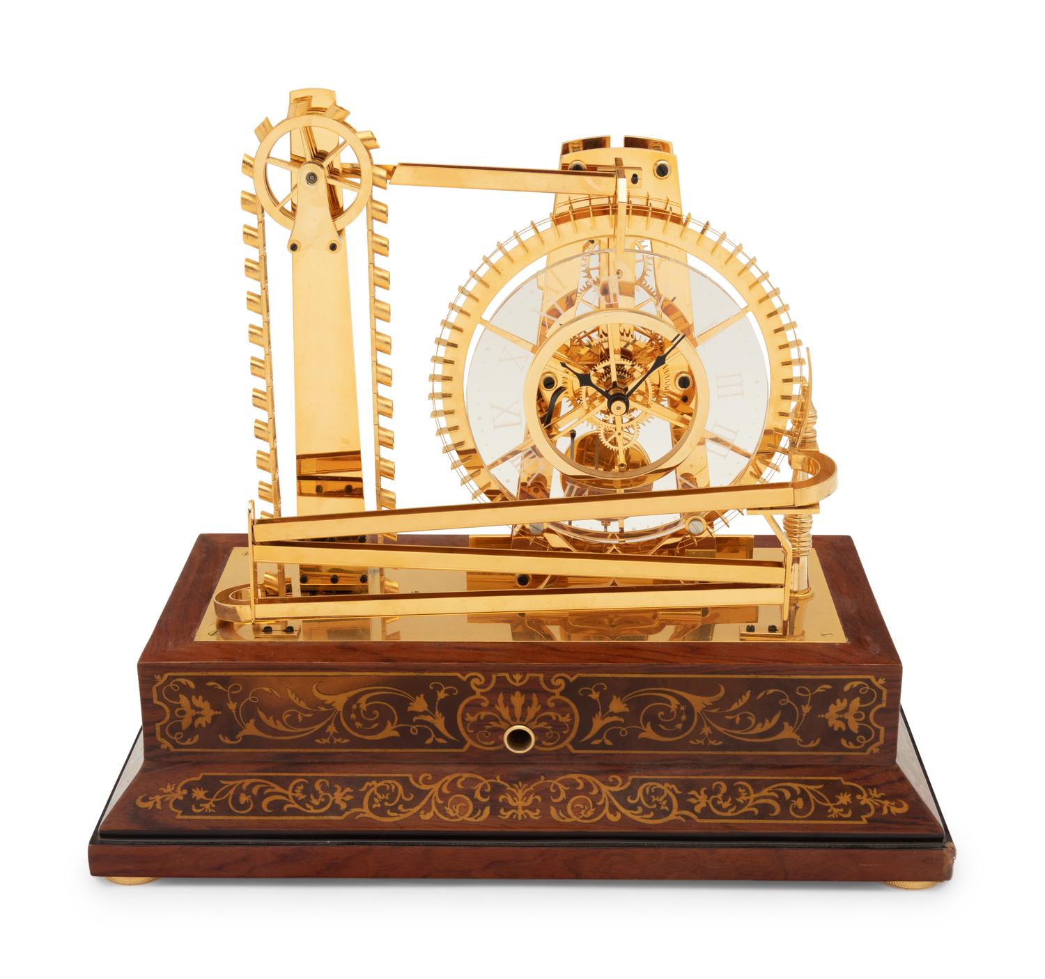 A Brass Congreve Waterwheel Clock