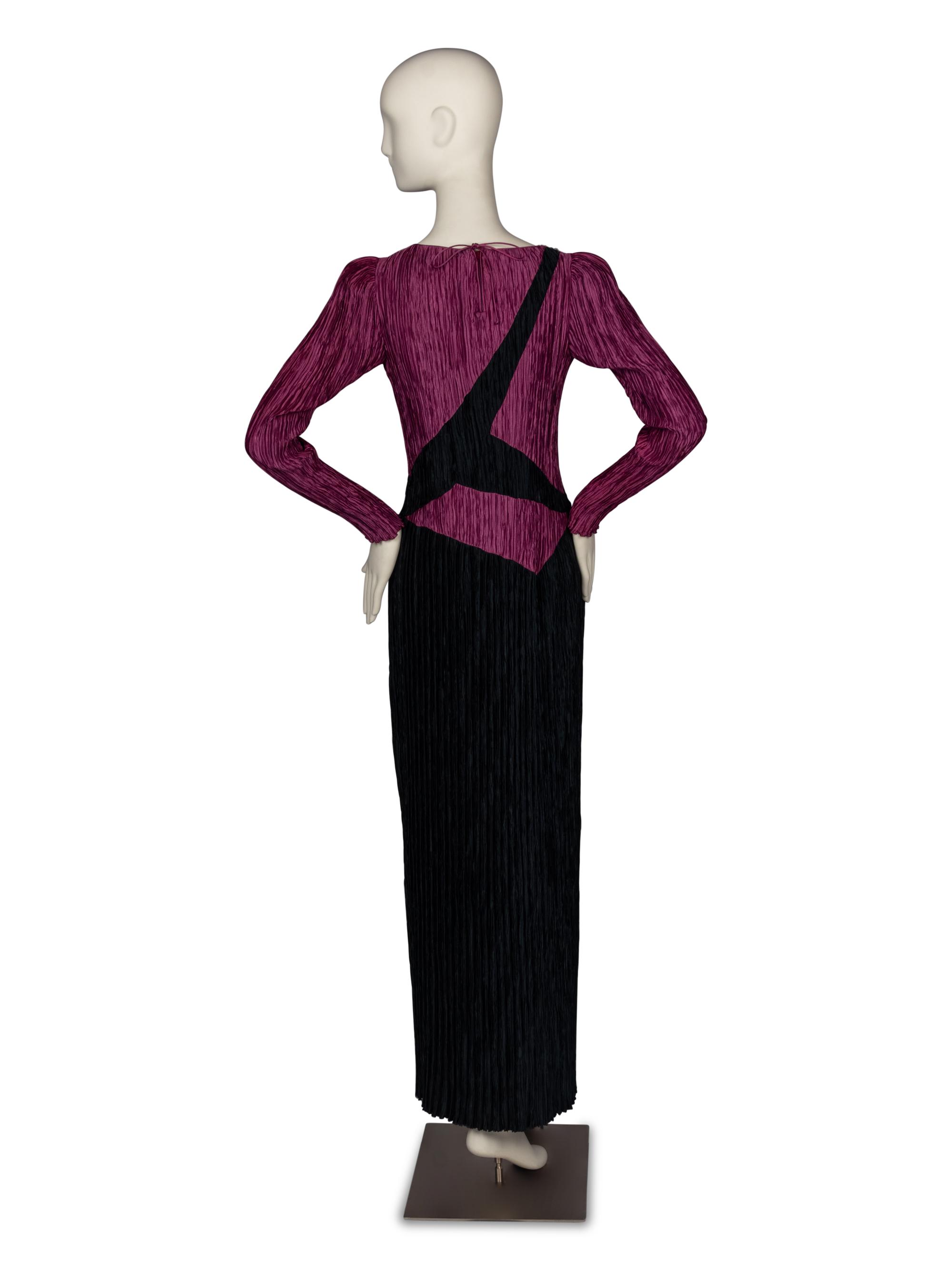 Mary McFadden Pleated Gown
