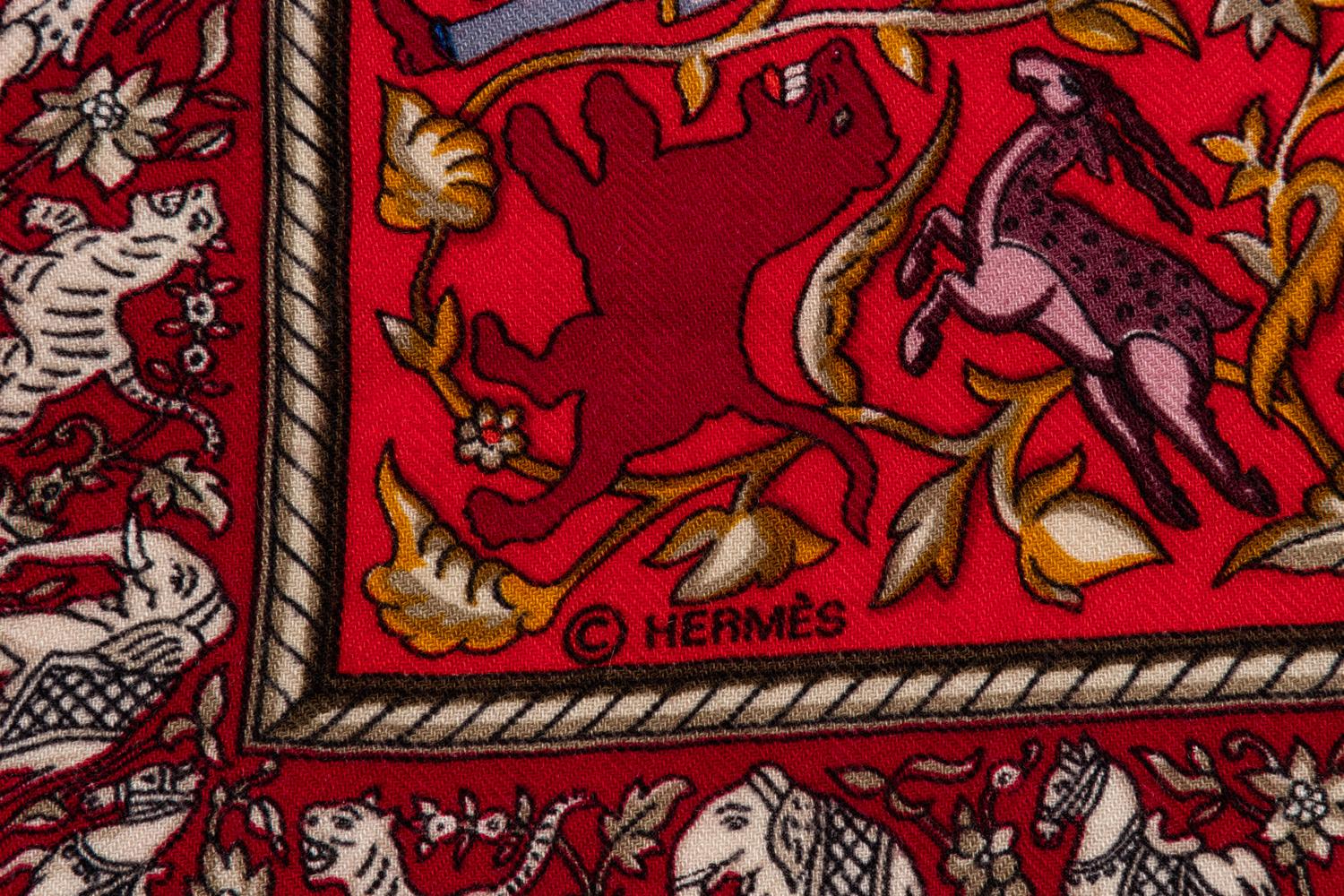 Hermès 140cm Cashmere & Silk Shawl