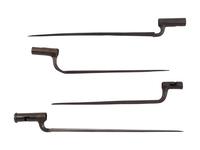 [MILITARIA]. 4 late 18th-early 19th century socket bayonets.