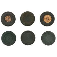 [EARLY PHOTOGRAPHY - UNION CASES]. A group of 6 assorted green "oreo" cases highlighted by Unique example, including: